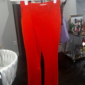urban outfits orange trousers